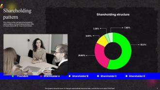 Shareholding Pattern Online Studio Investor Funding Elevator Pitch Deck