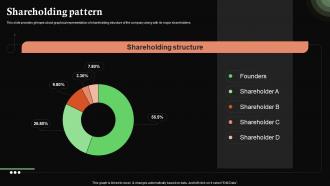 Shareholding Pattern Rapchat Investor Funding Elevator Pitch Deck