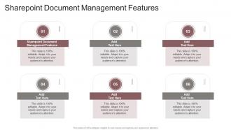 Sharepoint Document Management Features In Powerpoint And Google Slides Cpb