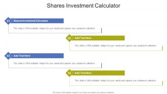 Shares Investment Calculator In Powerpoint And Google Slides Cpb