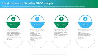 Shariah Based Banking Islamic Finance And Banking Swot Analysis Fin SS V