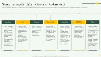 Shariah Compliant Islamic Financial Instruments Comprehensive Overview Islamic Financial Sector Fin SS