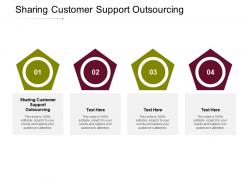 Sharing customer support outsourcing ppt powerpoint presentation gallery mockup cpb