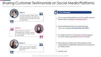 Sharing Customer Testimonials Social Media Engagement To Improve Customer Outreach
