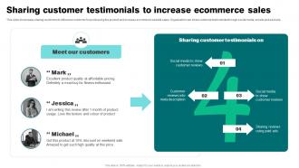 Sharing Customer Testimonials To Increase Ecommerce Strategies To Reduce Ecommerce