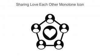 Sharing Love Each Other Monotone Icon In Powerpoint Pptx Png And Editable Eps Format