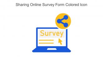 Sharing Online Survey Form Colored Icon In Powerpoint Pptx Png And Editable Eps Format