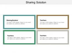 Sharing solution ppt powerpoint presentation gallery background cpb