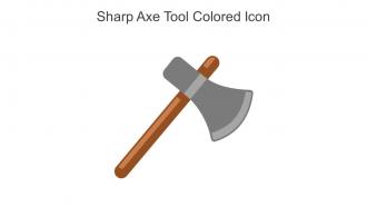 Sharp Axe Tool Colored Icon In Powerpoint Pptx Png And Editable Eps Format