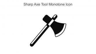 Sharp Axe Tool Monotone Icon In Powerpoint Pptx Png And Editable Eps Format