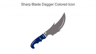 Sharp Blade Dagger Colored Icon In Powerpoint Pptx Png And Editable Eps Format