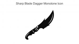 Sharp Blade Dagger Monotone Icon In Powerpoint Pptx Png And Editable Eps Format