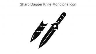 Sharp Dagger Knife Monotone Icon In Powerpoint Pptx Png And Editable Eps Format