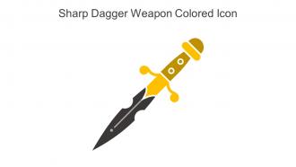 Sharp Dagger Weapon Colored Icon In Powerpoint Pptx Png And Editable Eps Format
