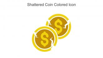 Shattered Coin Colored Icon In Powerpoint Pptx Png And Editable Eps Format