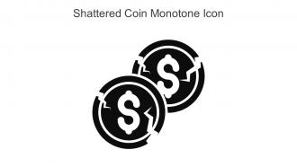 Shattered Coin Monotone Icon In Powerpoint Pptx Png And Editable Eps Format