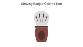 Shaving Badger Colored Icon In Powerpoint Pptx Png And Editable Eps Format