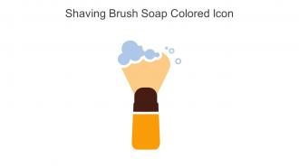 Shaving Brush Soap Colored Icon In Powerpoint Pptx Png And Editable Eps Format