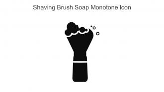 Shaving Brush Soap Monotone Icon In Powerpoint Pptx Png And Editable Eps Format