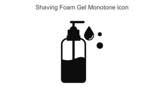 Shaving Foam Gel Monotone Icon In Powerpoint Pptx Png And Editable Eps Format