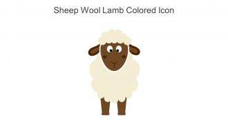 Sheep Wool Lamb Colored Icon In Powerpoint Pptx Png And Editable Eps Format