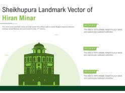 Sheikhupura landmark vector of hiran minar powerpoint presentation ppt template