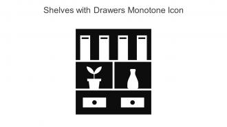 Shelves With Drawers Monotone Icon In Powerpoint Pptx Png And Editable Eps Format