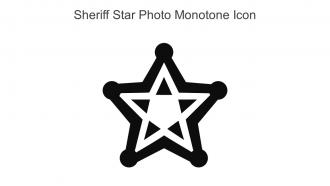 Sheriff Star Photo Monotone Icon In Powerpoint Pptx Png And Editable Eps Format