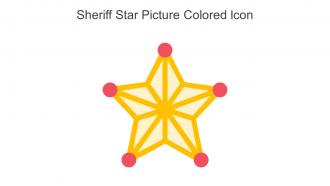 Sheriff Star Picture Colored Icon In Powerpoint Pptx Png And Editable Eps Format