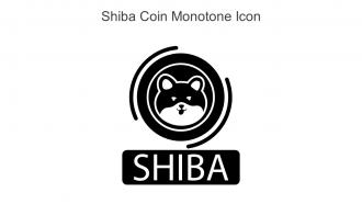 Shiba Coin Monotone Icon In Powerpoint Pptx Png And Editable Eps Format