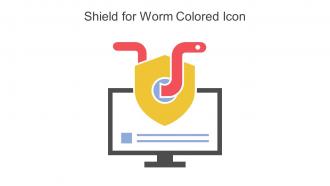 Shield For Worm Colored Icon In Powerpoint Pptx Png And Editable Eps Format