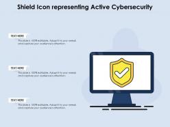 Shield icon representing active cybersecurity
