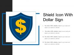Shield icon with dollar sign