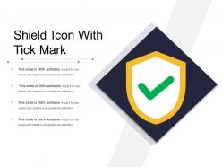 Shield icon with tick mark