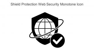 Shield Protection Web Security Monotone Icon In Powerpoint Pptx Png And Editable Eps Format