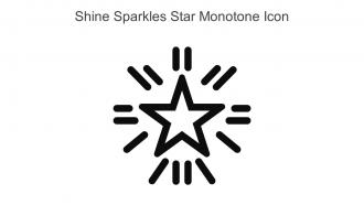Shine Sparkles Star Monotone Icon In Powerpoint Pptx Png And Editable Eps Format
