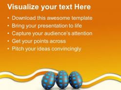Shiney same pattern and colored easter powerpoint templates ppt themes and graphics 0313