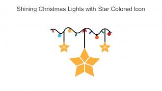 Shining Christmas Lights With Star Colored Icon In Powerpoint Pptx Png And Editable Eps Format