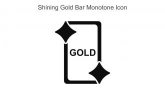 Shining Gold Bar Monotone Icon In Powerpoint Pptx Png And Editable Eps Format