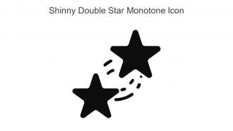 Shinny Double Star Monotone Icon In Powerpoint Pptx Png And Editable Eps Format