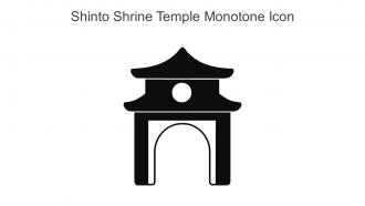 Shinto Shrine Temple Monotone Icon In Powerpoint Pptx Png And Editable Eps Format