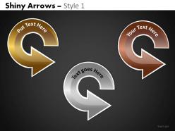 Shiny arrows 1 powerpoint presentation slides db