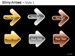 Shiny arrows style 1 powerpoint presentation slides
