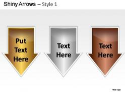 Shiny arrows style 1 powerpoint presentation slides