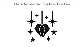 Shiny Diamond And Star Monotone Icon In Powerpoint Pptx Png And Editable Eps Format