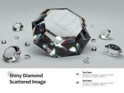Shiny diamond scattered image