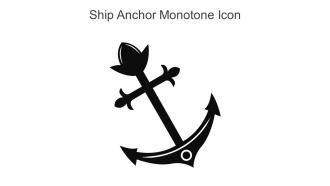 Ship Anchor Monotone Icon In Powerpoint Pptx Png And Editable Eps Format