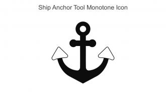 Ship Anchor Tool Monotone Icon In Powerpoint Pptx Png And Editable Eps Format