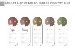 Shipment business diagram template powerpoint slide