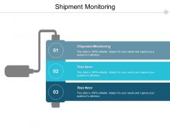 Shipment monitoring ppt powerpoint presentation pictures design inspiration cpb
